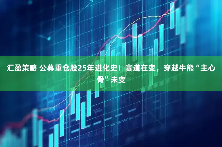汇盈策略 公募重仓股25年进化史！赛道在变，穿越牛熊“主心骨”未变